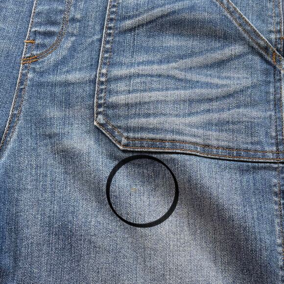 Madewell Raw Hem Overalls Size XL Denim Boho Artsy Homestead Country Farmer - Picture 16 of 16